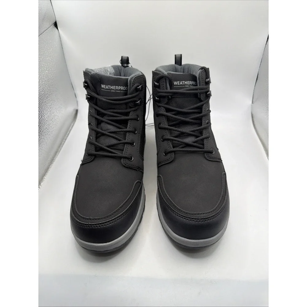 Weatherproof Jenkins Men's Size 11 Memory Foam Insole Black Boots. New